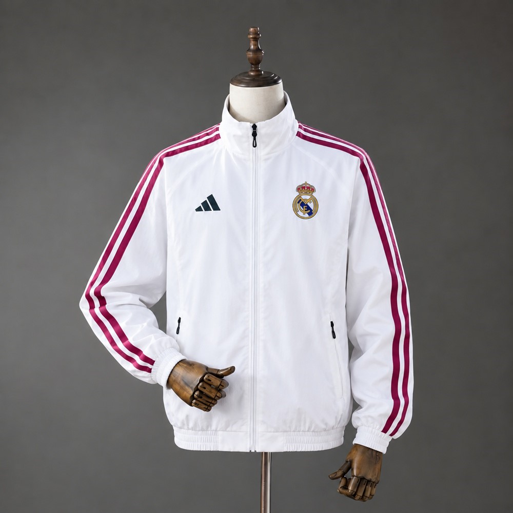 Veste Real Madrid Full Zip 2026-27 Blanc
